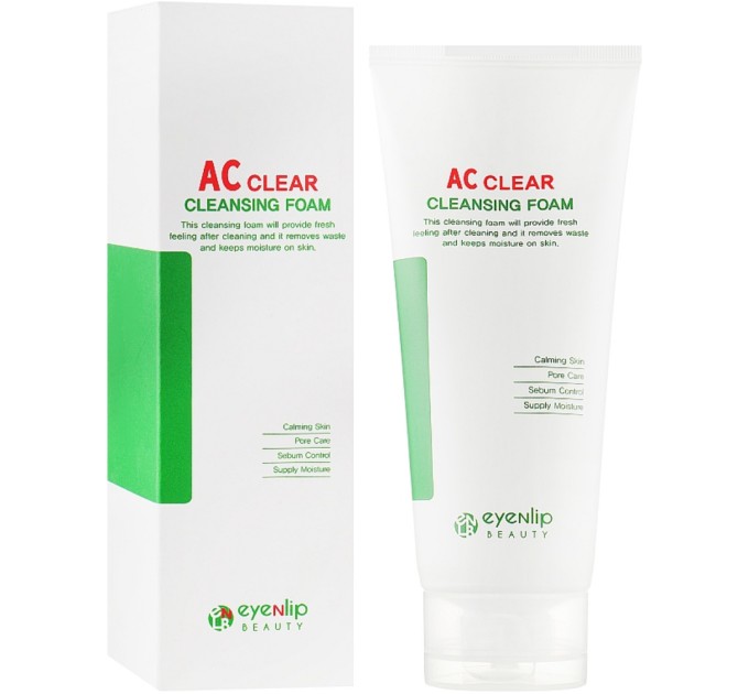 Очищающая пенка Eyenlip AC Clear Cleansing Foam: борьба с прыщами на новом уровне