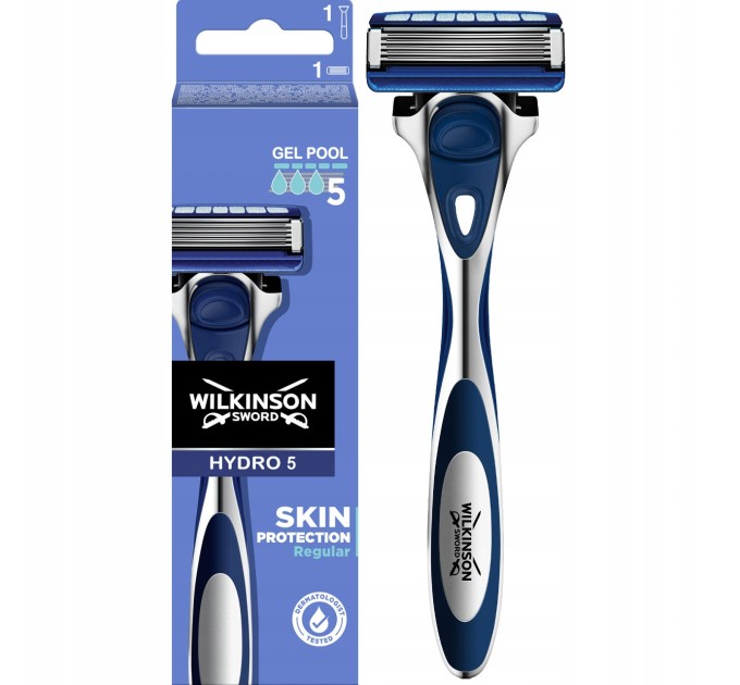 Обеспечьте защиту вашей коже с бритвой Wilkinson Sword Hydro 5 Skin Protection Regular 1 кас.