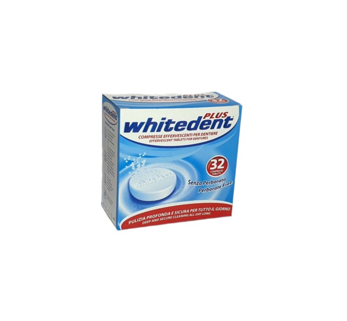 Ультраэффективные таблетки для чистки зубных протезов ORAL-FACE Whitedent Plus 32 шт – идеальное решение для белизны и свежести