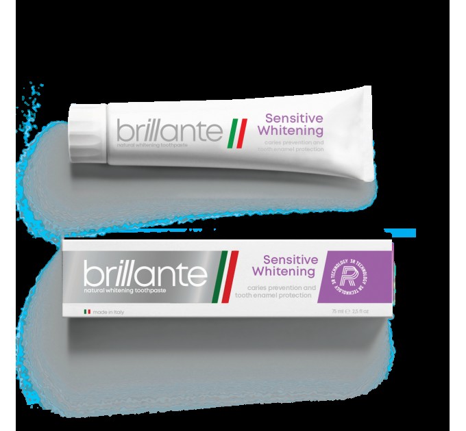 Зубная паста Brillante Sensitive Whitening профилактика кариеса 75 мл