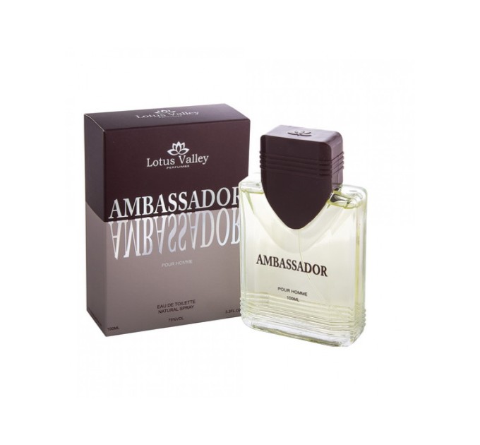 Уникальная мужская туалетная вода Ambassador Lotus Valley Men EDT 100 ml арт.32156