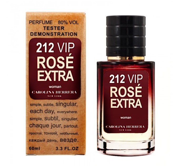 Изысканный тестер Carolina Herrera 212 VIP Rose Extra - Selective: выбор стильных натуральных ароматов