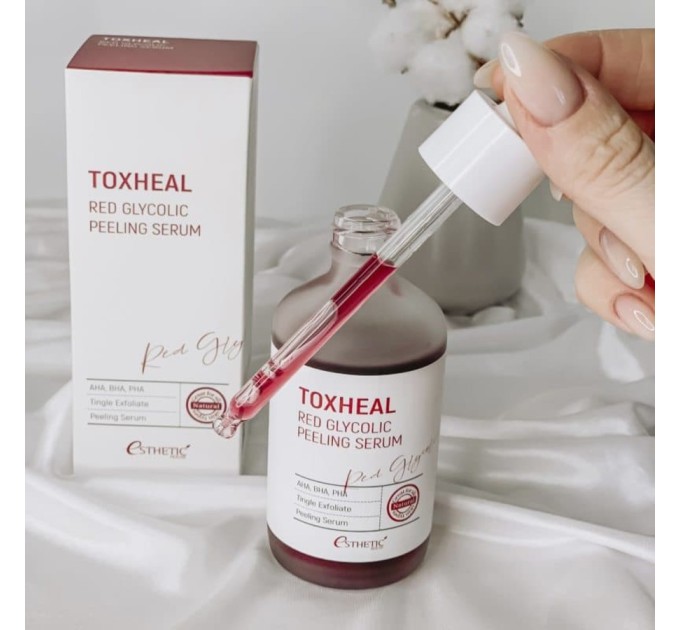 Оживите свою кожу с пилинг-сывороткой Toxheal Red Glycolic Peeling Serum Esthetic House 100 мл