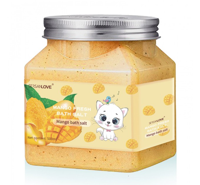 Освежающий скраб для тела SERSANLOVE Mango Fresh Bath Salt с манго экстрактом - идеальное средство для гладкой и увлажненной кожи