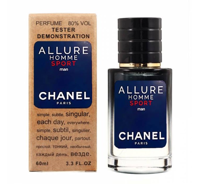 Изысканный тестер Chanel Allure homme Sport - 60 мл: выбор истинных ценителей