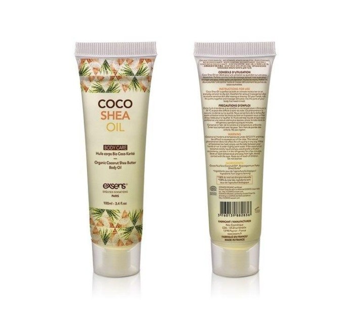 Органическое кокосовое масло Карите (Ши) для тела EXSENS Coco Shea Oil 100 мл (SO3332)