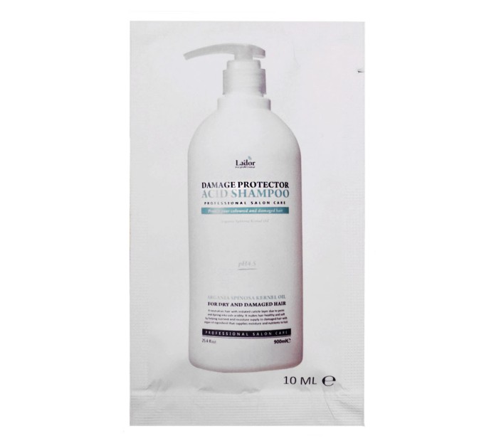 Пробник шампуня для завитых и окрашеных волос La'dor Damage Protector Acid Shampoo 10 мл (8809500817444)