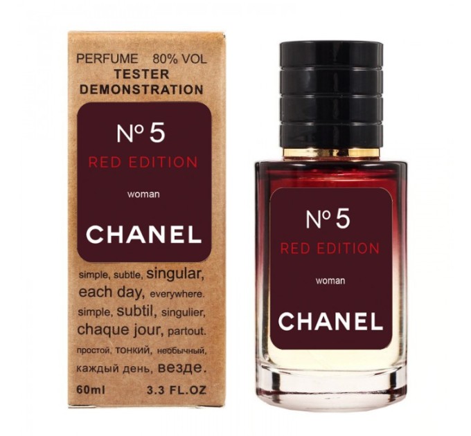 Парфюм Chanel №5 Red Edition - Selective Tester 60ml: идеальный выбор для истинных ценителей