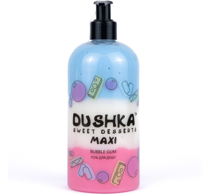 Gentle Cleanse with Dushka Bubble Gum MAXI Shower Gel 500ml