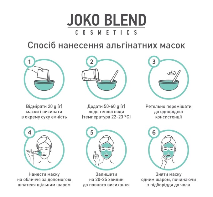 Универсальная маска Joko Blend для лица и тела на основе альгината