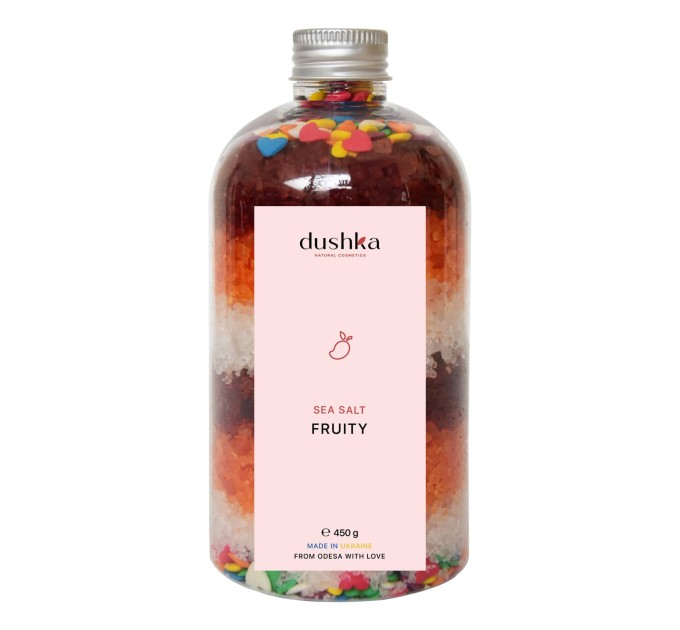 Освежающая Соль для ванны Dushka Fruity 450 г