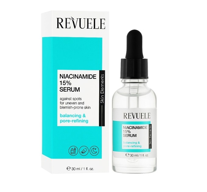 Усиленная сыворотка Niacinamide 15% Revuele для лица - инновационный уход в 30 мл