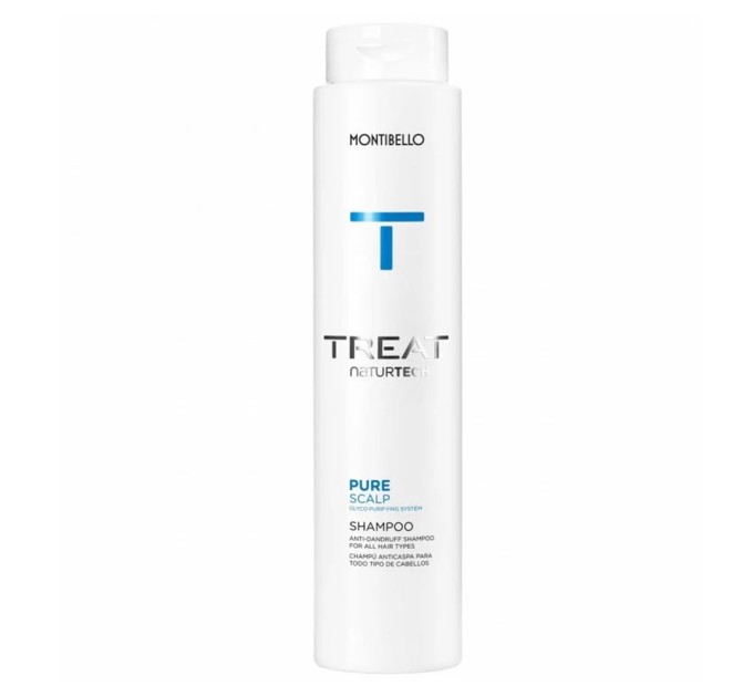 Шампунь против перхоти для всех типов волос Montibello Treat NaturTech Pure Scalp Shampoo 300 мл (8429525113019)