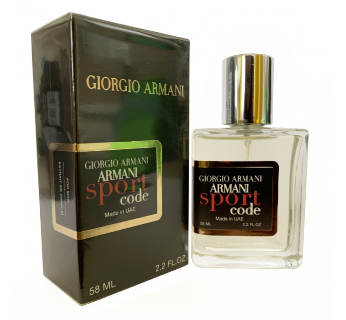 Armani Code Sport - ОАЭ Tester 58ml: Идеальный парфюм Giorgio Armani для активного образа жизни