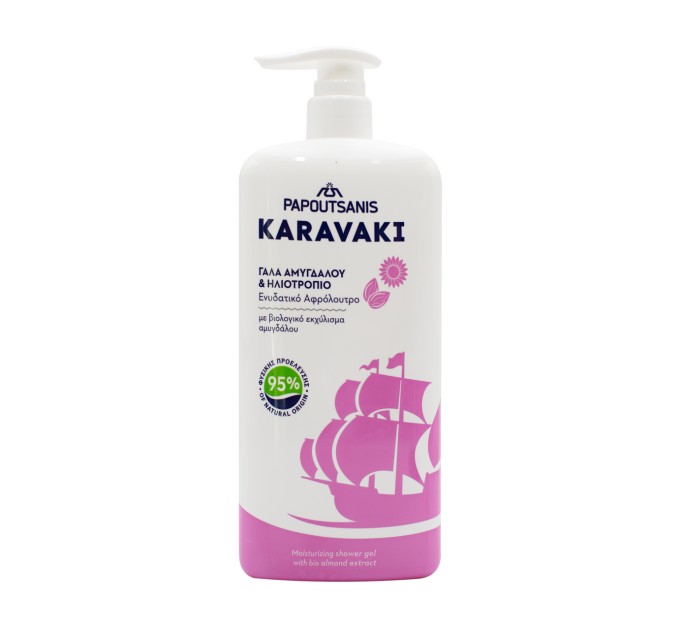 Gentle cleansing with Karavaki Almond Milk Shower Gel