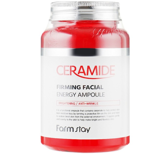 Омолаживающая сыворотка для лица с керамидами FarmStay Ceramide Firming Facial Energy Ampoule 250 мл (8809674690751)