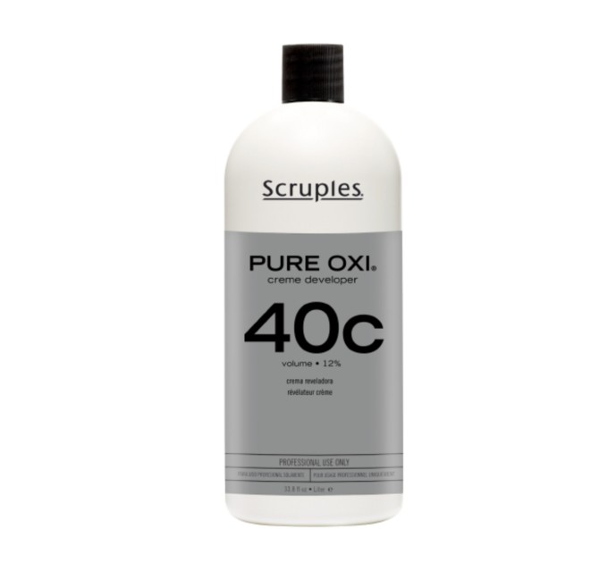 Окислитель Scruples 40 Vol PURE OXI 40 Volume Creme Developer 1 л (877): профессиональное решение для идеального окрашивания волос