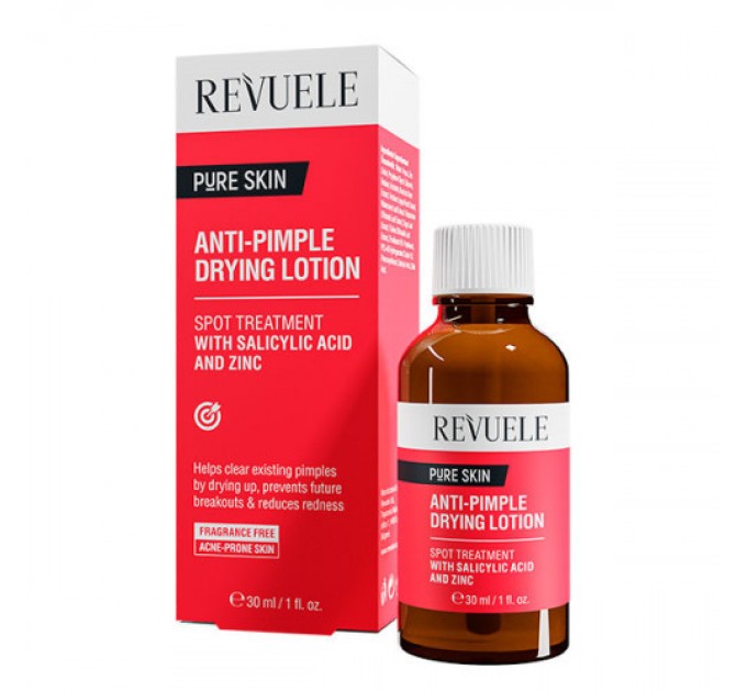 Лосьйон REVUELE Anti-Pimple 30 мл: Ефективне рішення для підсушування прищів