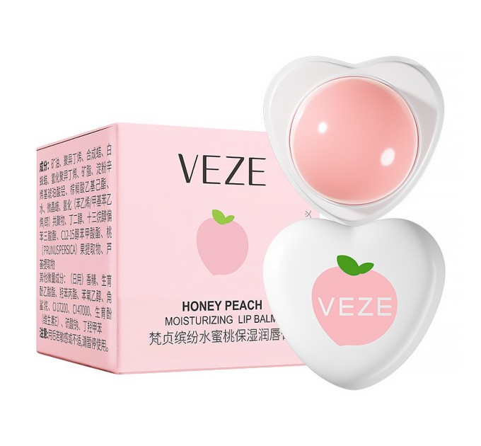 Бальзам для губ VEZE Honey Peach: 5.8г увлажнения и питания