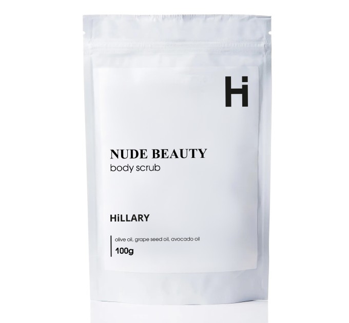 Освежающий парфюмированный скраб для тела Nude Beauty Body Scrub Hillary 100 г