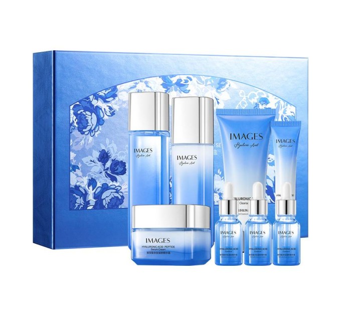 Получите идеальное сияние с набором Images Hyaluronic Acid Peptide Delicate Glowing Set