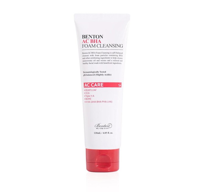 Gentle cleansing with Benton AC BHA Foam