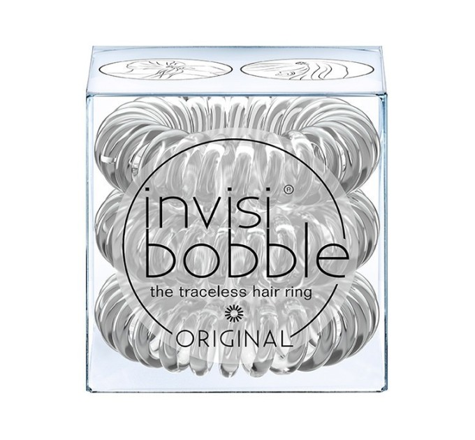 Невидимая резинка для волос: Invisibobble Crystal Clear (3 шт.)