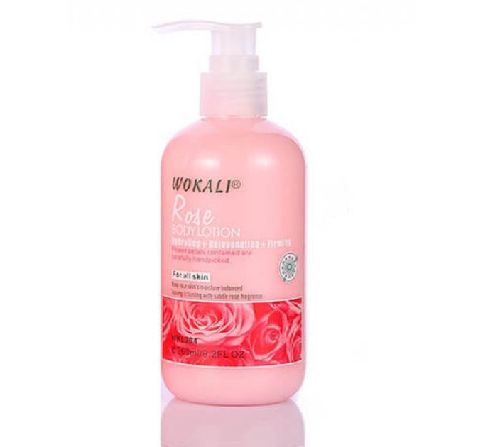 Увлажняющий лосьон для тела Wokali Rose Body Lotion: омолаживающий и укрепляющий эффект