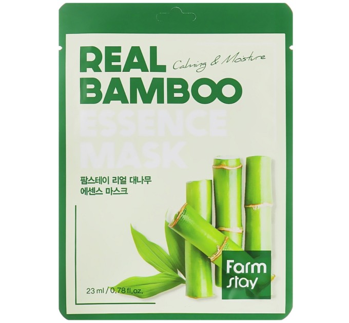 Увлажняющая маска с экстрактом бамбука Farmstay Real Bamboo Essence Mask 23 мл