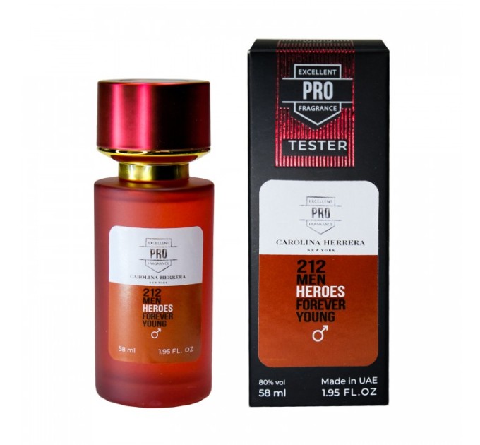 Парфюм Carolina Herrera 212 Men Heroes Forever Young - Tester 58ml: вечная молодость в каждой капле