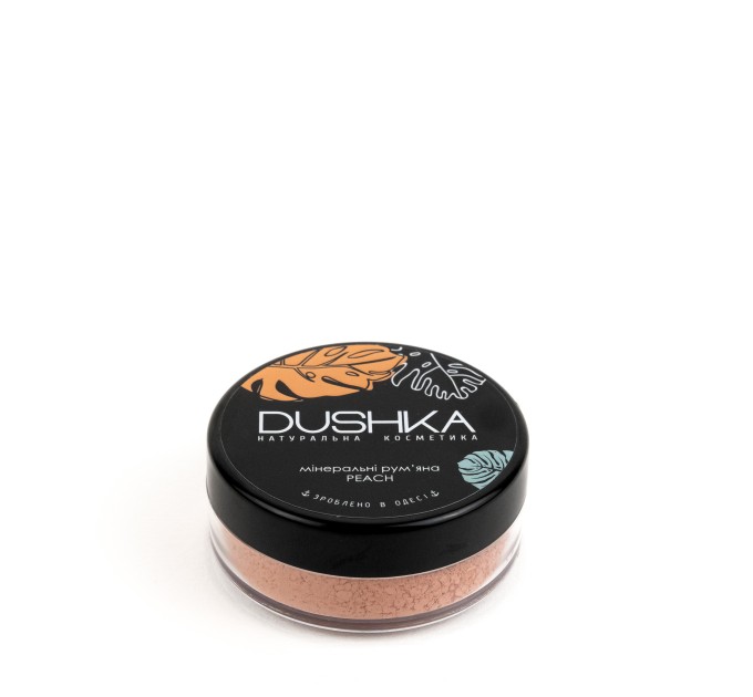 Минеральные румяна Dushka Peach 5 г: нежный румянец для совершенного образа