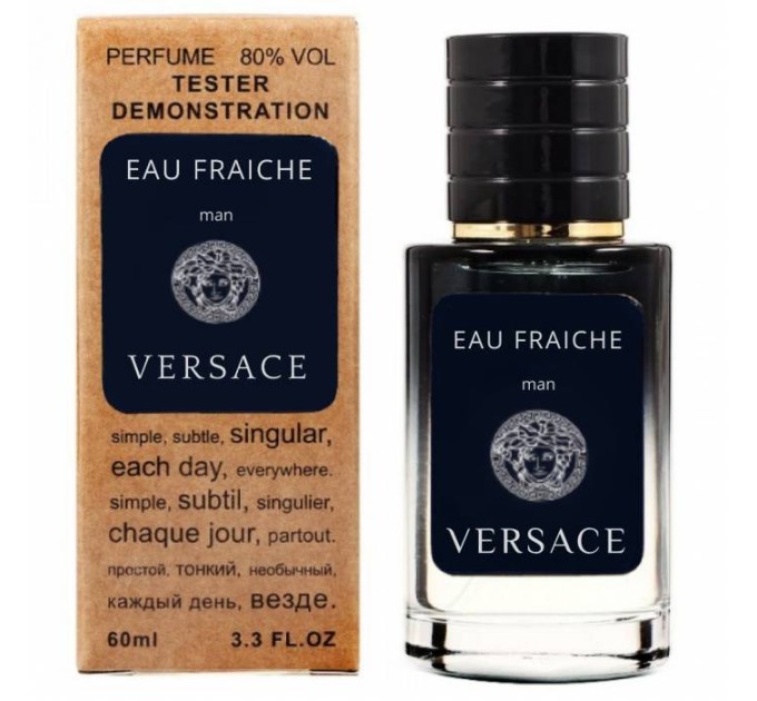 Оцените свежесть и стиль с тестером Versace Man Eau Fraiche - Selective Tester 60ml