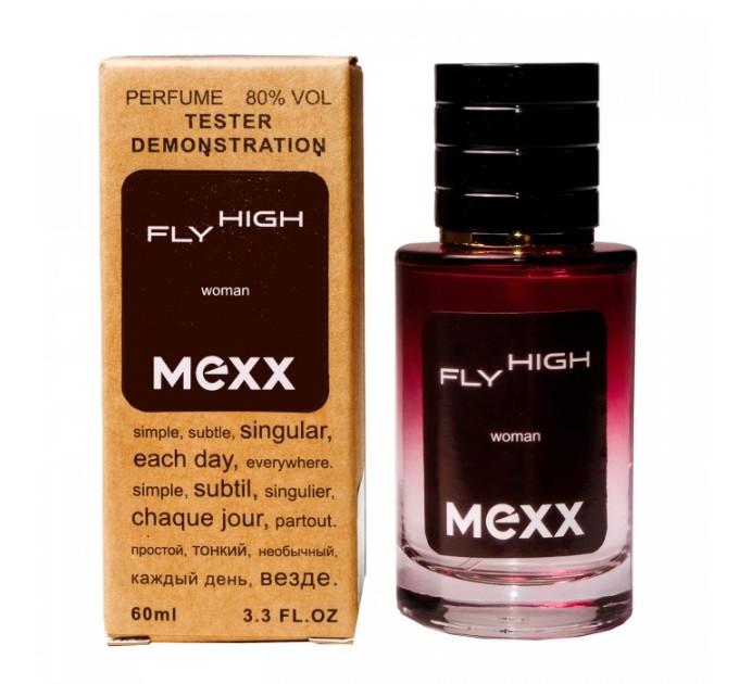 Динамичный аромат Mexx Fly High - Selective Tester 60ml: погрузитесь в ощущение свободы