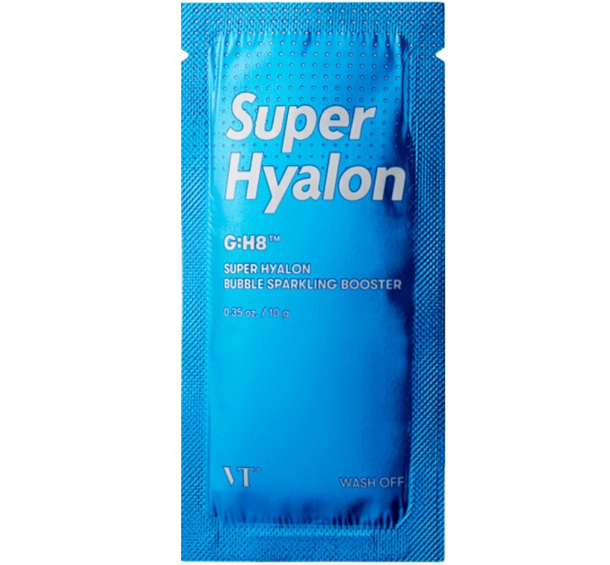 Киснева маска-пінка VT Cosmetics Super Hyalon Bubble Sparkling Booster 10шт*10г для зволоження шкіри