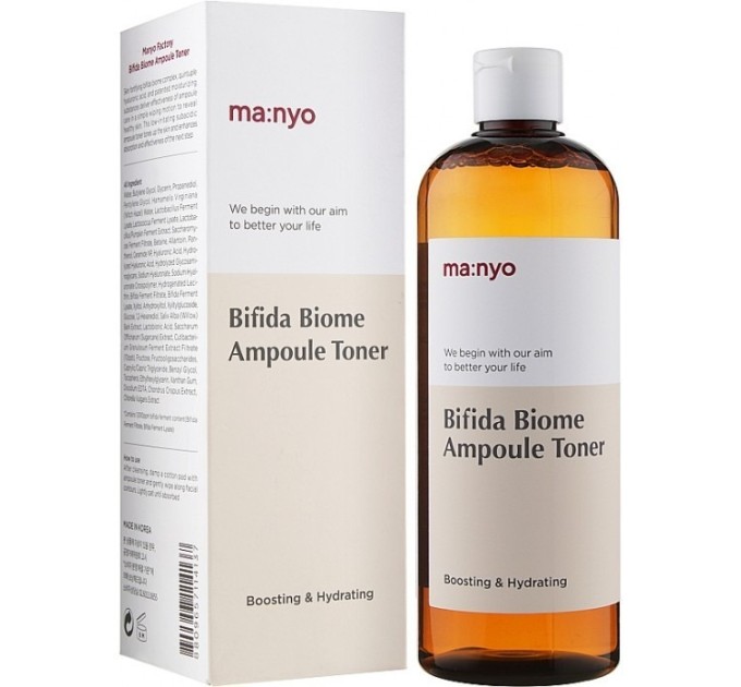 Уникальный тонер для биома кожи - Manyo Factory Bifida Biome Ampoule Toner