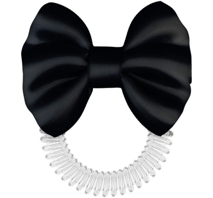 Резинка-браслет invisibobble BOWTIQUE True Black для волос.