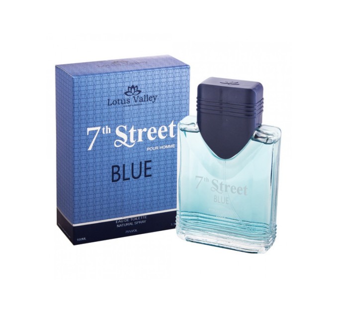 Освежающая ароматная симфония: Туалетная вода Lotus Valley 7th Street Blue Homme EDT 100 мл (32151)