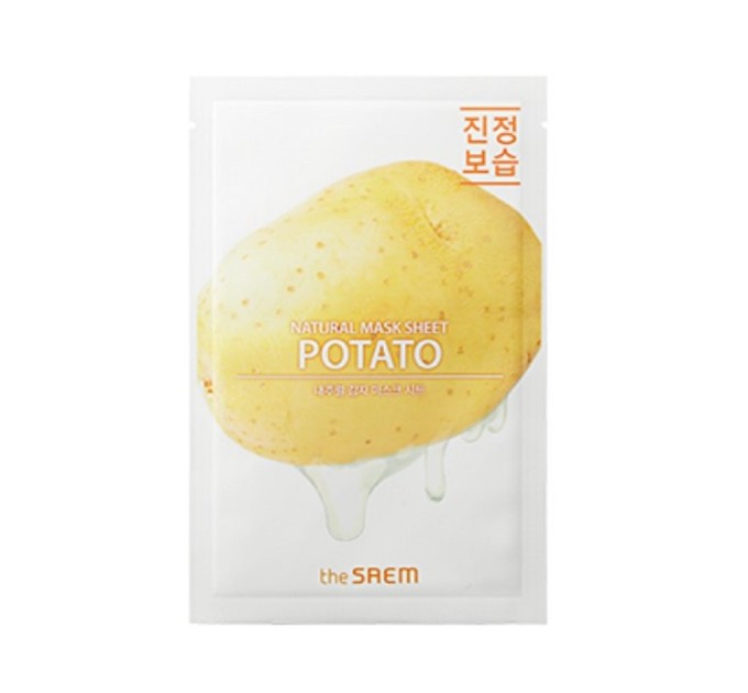 Уникальная тканевая маска для лица с экстрактом картофеля The Saem Natural Mask Sheet Potato 21 мл