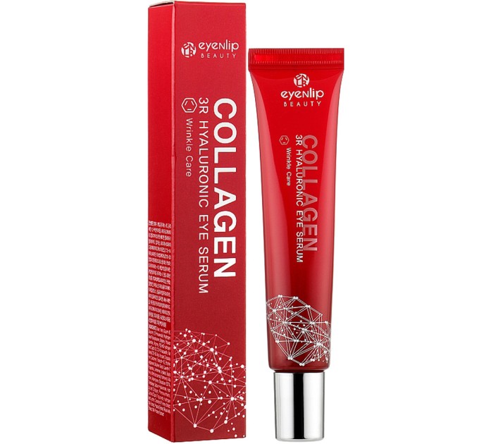 Интенсивное восстановление и увлажнение сывороткой Eyenlip Collagen 3R Hyaluronic Eye Serum 25 мл