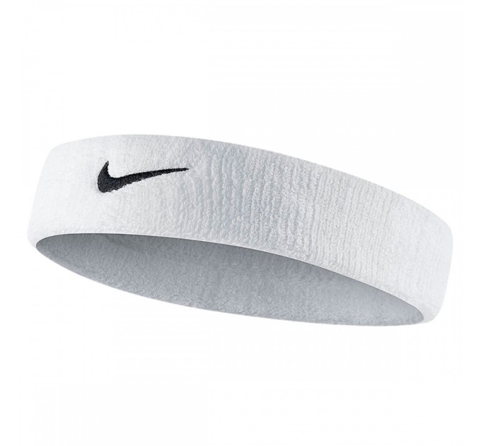 Стильна українська пов'язка Nike Swoosh Headband White на agon-v.com.ua