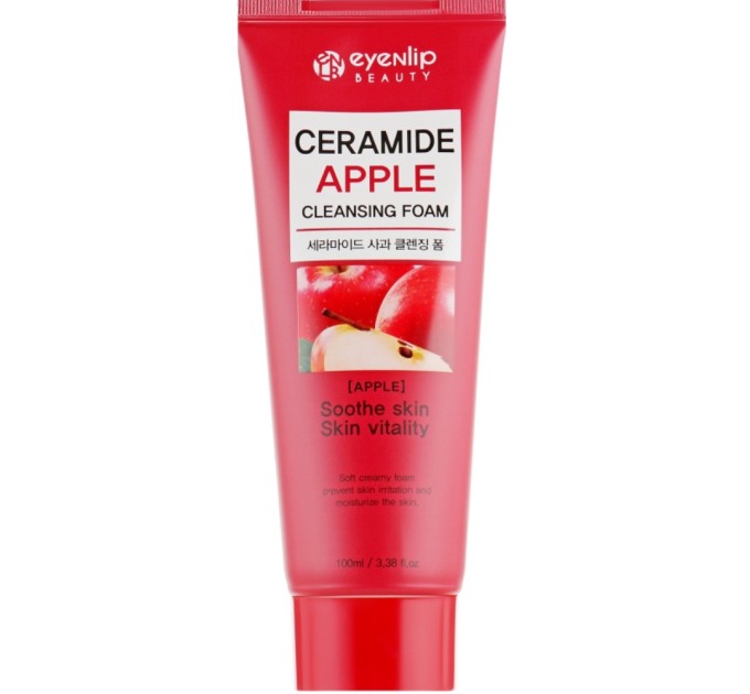 Освежающая сила яблока: Пенка для умывания Eyenlip Ceramide Apple Cleansing Foam