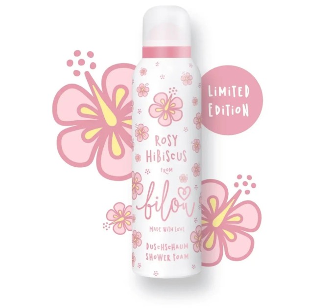 Насыщенный аромат Пенка Bilou Rosy Hibiscus 200 мл для душа