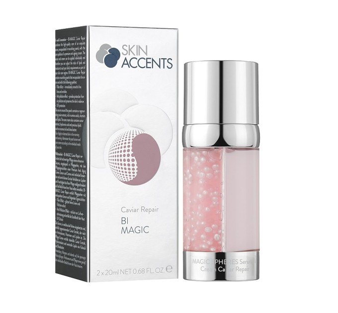 Сыворотка для лица 2в1 с жемчужинами Восстановление икрой Inspira:cosmetics Skin Accents 40 мл (4251059301259)