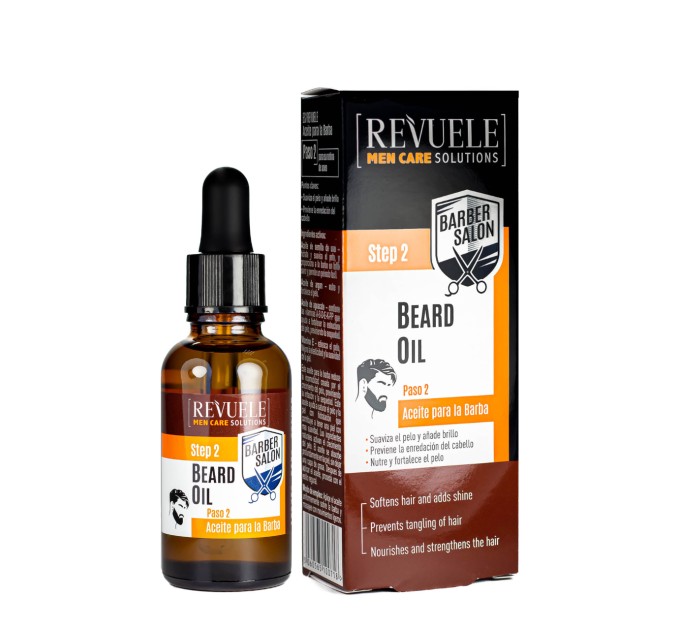 Масло для бороды REVUELE Men Care Barber Salon Beard Oil смягчающее 30 мл (5060565100718)