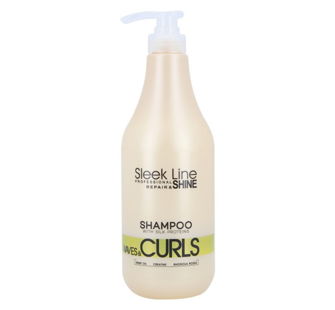 Шампунь для волнистых волос Stapiz Sleek Line Waves Curles Shampoo 1000 мл (5906874553589)