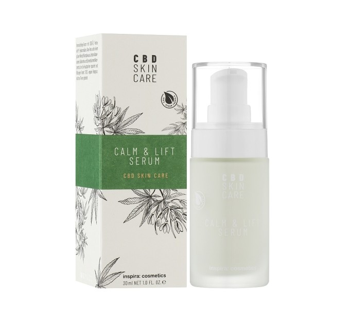 Сыворотка с маслом конопля Успокоение и лифтинг Inspira:cosmetics Calm Lift Serum CBD Skin Care 30 мл (4251059302591)