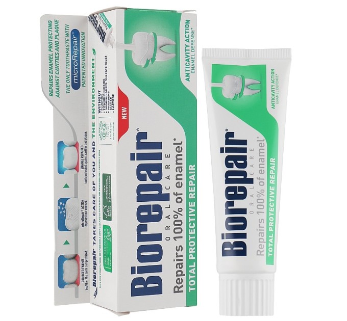 Зубная паста Oralcare Total Protective Repair Biorepair - абсолютная защита и восстановление зубов