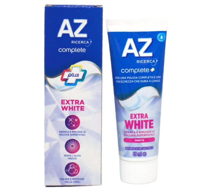 Идеальное белоснежное улыбка с зубной пастой AZ Complete Extra White 65 мл