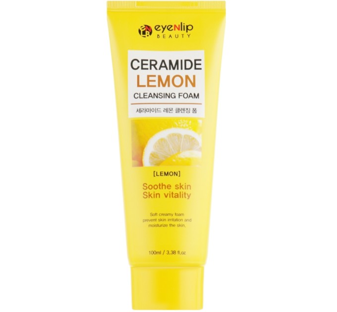 Освежающее очищение: Пенка для умывания с керамидами и лимоном Eyenlip Ceramide Lemon Cleansing Foam 100 мл