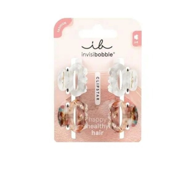 Ексклюзивна колекція: Заколка для волосся invisibobble Clipstar Petit Bijoux - 4 шт.